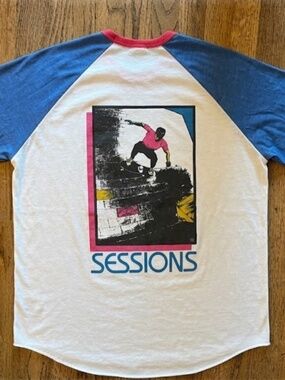 Rare, SESSIONS / CABALLERO Skateboard raglan sleeve shirt